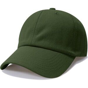 Baseball Cap Dark-green Golf Dad Hat Men Women Plain Cap